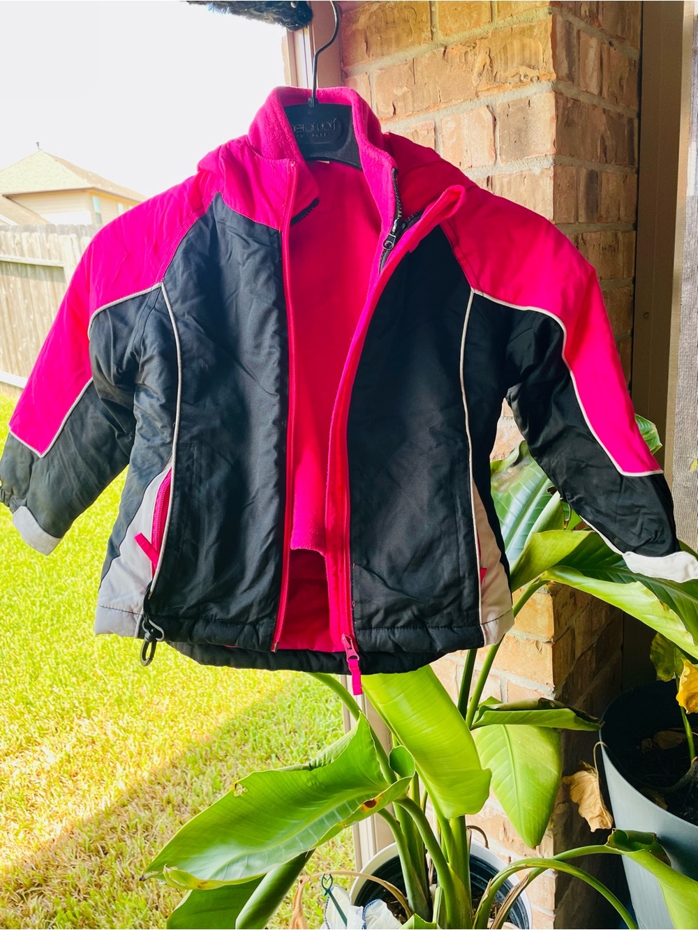 The Children's Place 3 in 1 Black,Pink&white Girls' Ski Jacket SZ 4 (XS)